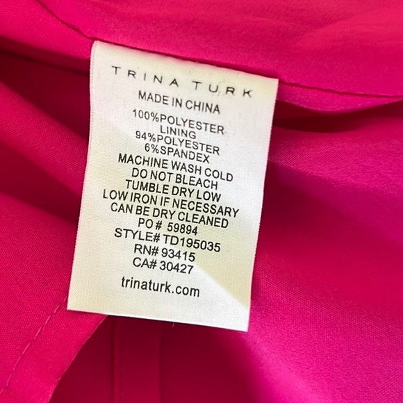 Trina Turk Rafter Hot Fuchsia Pink Scalloped Cutout Halter Mini Dress - 2 - Picture 13 of 15